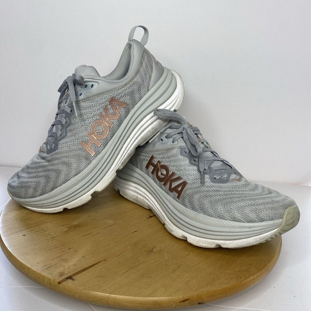 Hoka Gaviota 5 Womens Size 10 B Harbor Mist/Rose Gold Running Shoes